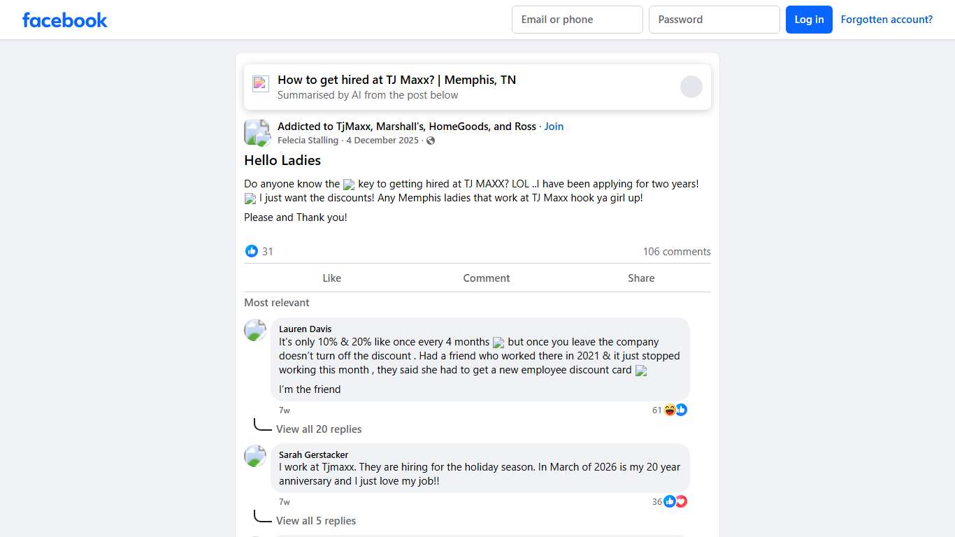 Addicted to TjMaxx, Marshall's, HomeGoods, and Ross Hello Ladies Facebook